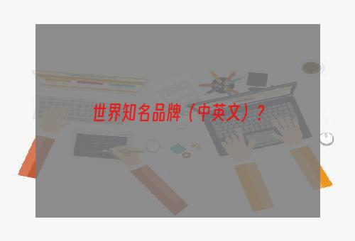 世界知名品牌（中英文）？