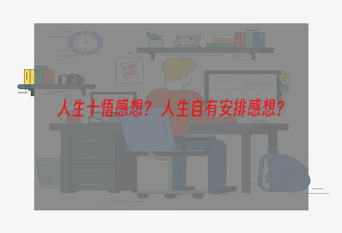 人生十悟感想？ 人生自有安排感想？