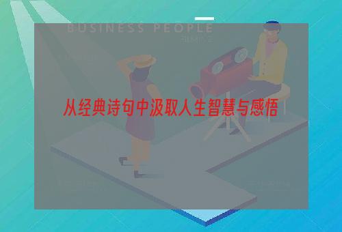 从经典诗句中汲取人生智慧与感悟