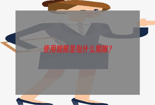 使用期限是指什么期限？