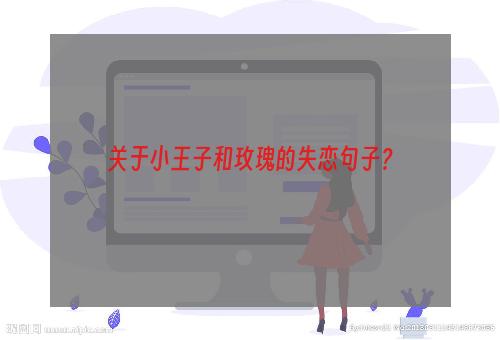 关于小王子和玫瑰的失恋句子？