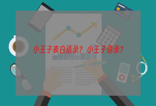 小王子表白语录？ 小王子语录？