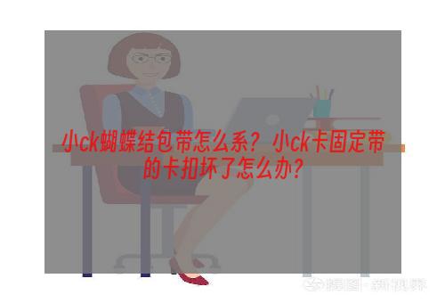 小ck蝴蝶结包带怎么系？ 小ck卡固定带的卡扣坏了怎么办？