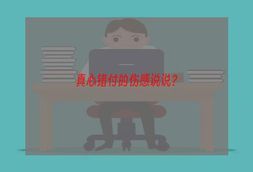 真心错付的伤感说说？